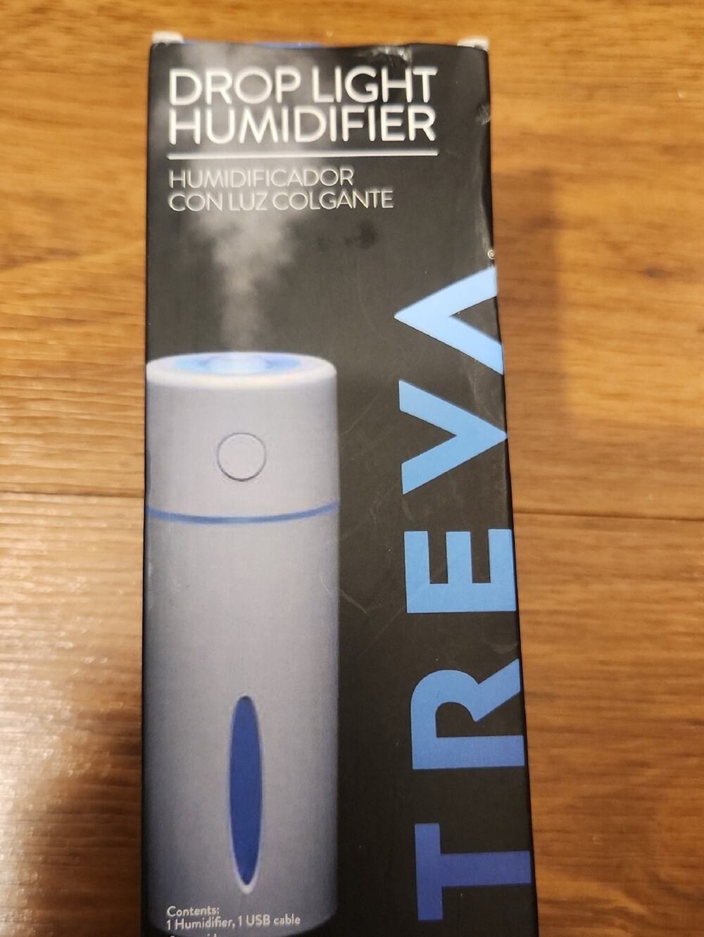 White Drop Light Humidifier with LED -